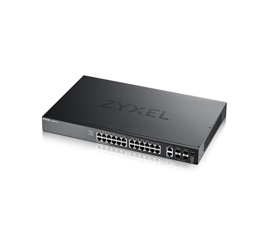 Zyxel XGS2220-30, L3 Access Switch, 24x1G RJ45 2x10mG RJ45, 4x10G SFP+ Uplink, incl. 1 yr NebulaFlex Pro