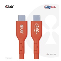 Club3D kabel USB-C, Oboustranný USB-IF Certifikovaný data kabel, PD 240W(48V/5A) EPR M/M 4m