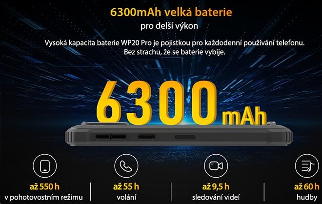 Obr. 6300mAh velká baterie - pro delší výkon 1645999b