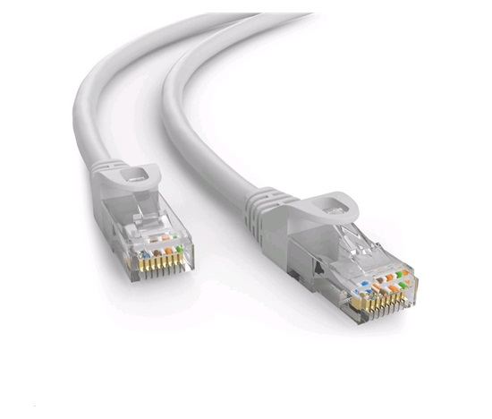 C-TECH kabel patchcord Cat6e, UTP, šedý, 15m