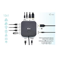 i-tec USB-C HDMI + Dual DP Docking Station + Power Delivery 100 W