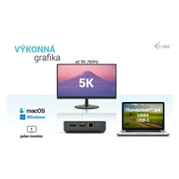 i-tec USB-C HDMI + Dual DP Docking Station + Power Delivery 100 W