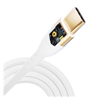 3mk datový kabel - Hyper Silicone Cable C to C 2m 100W, bílá