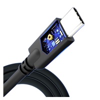 3mk datový kabel - Hyper Cable 4k60Hz 1m 100W C to C, černá
