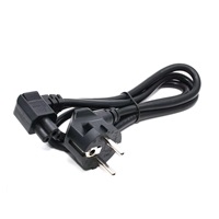 C-TECH kabel síťový VDE 220/230V napájecí notebook 3 pin Schuko, lomený, 1,8m