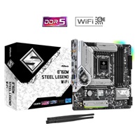 ASRock MB Sc LGA1700 B760M STEEL LEGEND WIFI, Intel B760, 4xDDR5, 1xDP, 1xHDMI, WI-FI, mATX