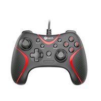 C-TECH gamepad Theon pro PC/PS3, 2 programovatelná makro tlačítka, 2x analog, X-input, vibrační, 1,8m kab
