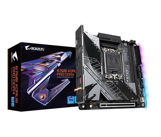 GIGABYTE MB Sc LGA1700 B760I AORUS PRO DDR4, Intel B760, 2xDDR4, 1xDP, 1xHDMI, WI-FI, mini-ITX