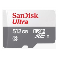 Sandisk MicroSDXC karta 512GB Ultra (100MB/s, Class 10 UHS-I, Android)