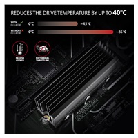 AXAGON CLR-M2XL, hliníkový pasivní chladič pro jedno i oboustranný M.2 SSD disk, výška 36 mm