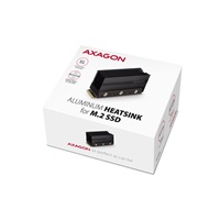 AXAGON CLR-M2XL, hliníkový pasivní chladič pro jedno i oboustranný M.2 SSD disk, výška 36 mm