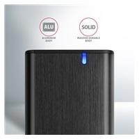 AXAGON EEM2-SB2, USB-C 3.2 Gen 2 - M.2 NVMe & SATA SSD kovový RAW box, bezšroubkový, černý