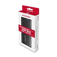 AXAGON EEM2-SB2, USB-C 3.2 Gen 2 - M.2 NVMe & SATA SSD kovový RAW box, bezšroubkový, černý