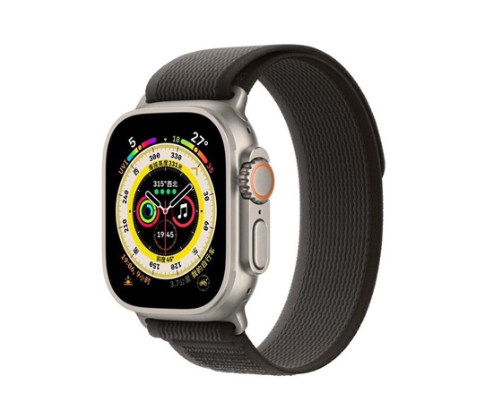 COTECi W97 Ultra Wild Trail Band for Apple Watch 42 / 44 / 45 / 49mm Black with Grey