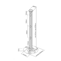 Stropní držák projektoru Fiber Mounts M5C17