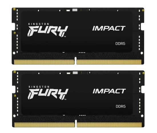 KINGSTON SODIMM DDR5 32GB (Kit of 2) 5600MT/s CL40 FURY Impact PnP