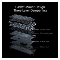 ASUS klávesnice ROG AZOTH, mechanická, Bluetooth, US, černá