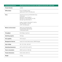 HPE Networking Instant On Switch 24p Gigabit CL4 PoE 4p SFP+ 370W 1930 (JL684B)