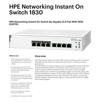 HPE Networking Instant On Switch 8p Gigabit CL4 PoE 65W 1830 (JL811A)