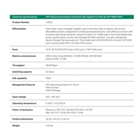 HPE Networking Instant On Switch 24p Gigabit CL4 PoE 2p SFP 195W 1830 (JL813A)