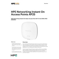 HPE Networking Instant On Indoor Access Point Wi-Fi 6 4x4 (RW) AP25 (R9B28A)