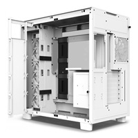 NZXT skříň H9 Flow dvoukomorová ATX / 4x120mm fan / až 10xfan / perforovaný top / proskl. bočnice, front / bílá