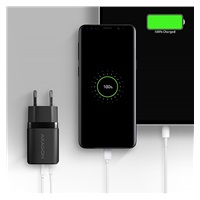 AXAGON ACU-PQ30, Sil nabíječka do sítě 30W, 2x port (USB-A + USB-C), PD3.0/PPS/QC4+/SFC/AFC/Apple, černá