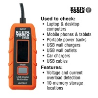 KLEIN TOOLS - USB Digitální měřič, USB- A