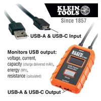 KLEIN TOOLS - USB Digitální měřič, USB- A a USB-C