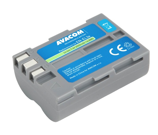 AVACOM baterie Nikon EN-EL3E Li-Ion 7.4V 2000mAh 14.8Wh