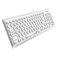 GENIUS klávesnice Slimstar Q200 White/ Drátová/ USB/ bílá/ retro design/ CZ+SK layout