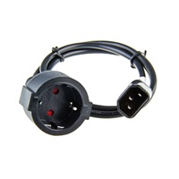 AVACOM síťový kabel pro výstup UPS - redukce PC konektor (IEC) na běžnou zásuvku (schuko) 1m