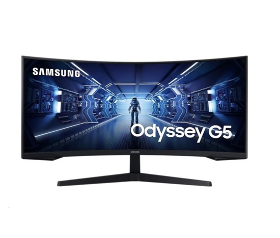 SAMSUNG MT LED LCD Gaming Monitor 34" Odyssey G55T -prohnutý,VA,3440x1440,1ms,165Hz,HDMI ,DisplayPort