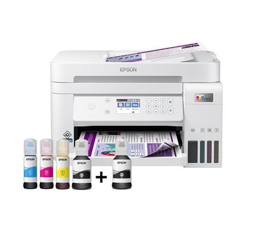 BAZAR - EPSON tiskárna ink EcoTank L6276, 3v1, A4, 1200x4800dpi, 33ppm, USB, Wi-Fi, LAN, bílá, 3 roky záruka po reg. - P