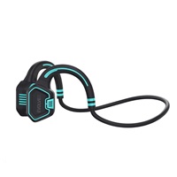 EVOLVEO bezdrátová sluchátka BoneSwim MP3 16GB, na lícní kosti, modrá