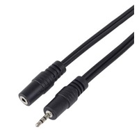 PremiumCord Kabel prodlužovací Jack 2.5mm- Jack 2.5mm M/F 2m - 2.5mm stereo male <=> 2.5mm stereo female -