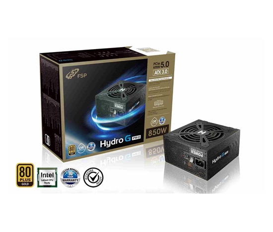 Fortron zdroj 850W HYDRO G PRO 850, 80PLUS Gold, modular (ATX 3.0, PCIe 5.0)