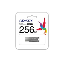 ADATA Flash Disk 256GB UV350, USB 3.2 Dash Drive, tmavě stříbrná textura kov