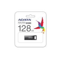 ADATA Flash Disk 128GB UR340, USB 3.2 Dash Drive, kov lesklá černá