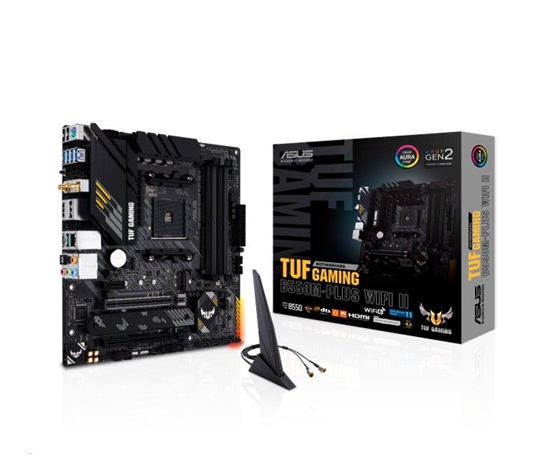 BAZAR - ASUS MB Sc AM4 TUF GAMING B550M-PLUS WIFI II, AMD B550, 4xDDR4, 1xDP, 1xHDMI, WI-FI, mATX - Poškozený obal (Komp
