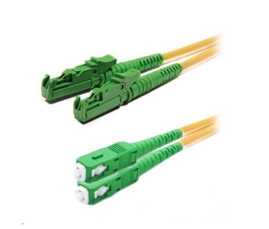 Duplexní patch kabel SM 9/125, OS2, E2000(APC)-SC(APC), LS0H, 10m