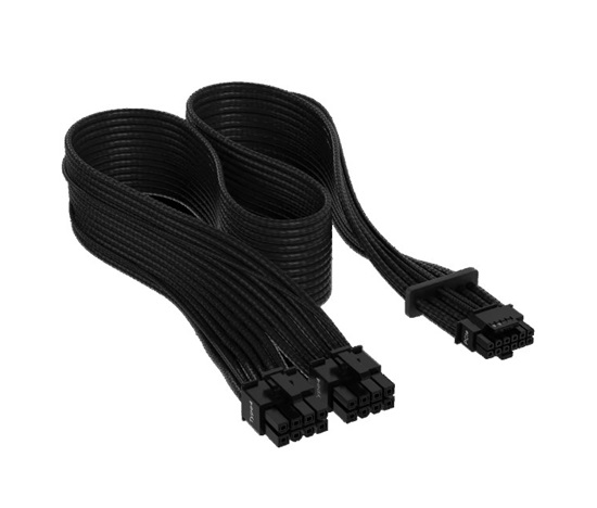 CORSAIR interní kabel Premium Individually Sleeved 12+4pin PCIe Gen 5 12VHPWR 600W cable, Type 4, Černá