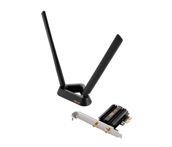 ASUS PCE-AXE59BT Wireless AXE5400 PCIe Wi-Fi 6E Adapter Card, Bluetooth 5.2
