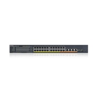 Zyxel XMG1930-30HP, 24-port 2.5GbE Smart Managed Layer 2 PoE 700W 22xPoE+/8xPoE++ Switch with 4 10GbE and 2 SFP+ Uplink