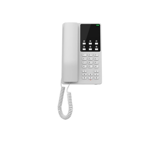 Grandstream GHP620W, hotelový VoIP telefon, 2 linky, 2 SIP účty, Wi-Fi, HD Audio, 3 cestná konference, Bílý