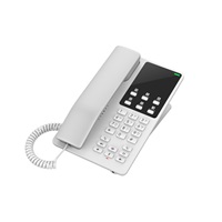 Grandstream GHP620W, hotelový VoIP telefon, 2 linky, 2 SIP účty, Wi-Fi, HD Audio, 3 cestná konference, Bílý