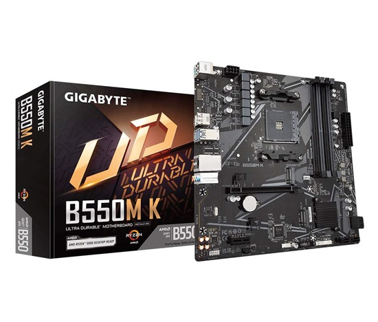 GIGABYTE MB Sc AM4 B550M K, AMD B550, 4xDDR4, 1xDP, 1xHDMI, mATX