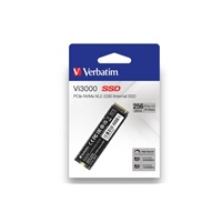 VERBATIM SSD Vi3000 Internal PCIe NVMe M.2 SSD 256GB , W 1300/ R 3300 MB/s