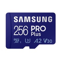 Samsung micro SDXC karta 256GB PRO Plus + SD adaptér
