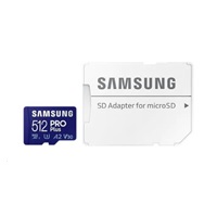 Samsung micro SDXC karta 512GB PRO Plus + SD adaptér